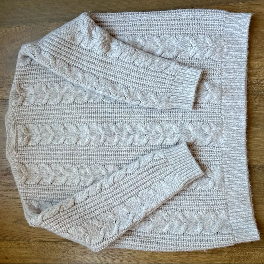 Cable Cocoon Cardigan oatmeal - Picture 5 of 12